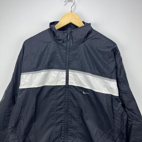 Vintage Y2K Nike Swoosh Windbreaker Jacket Large - Picture 2 of 14